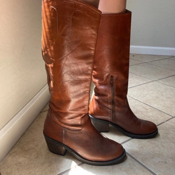 Steve Madden Genuine Leather Riding Boots - Picture 3 of 9